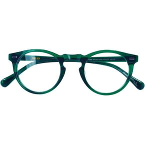 EAREADA Vintage Round Glasses Clear Lens Thick Round Rim Acetate Eyeglasses For Men… in Kuwait