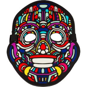 Queensell Cool Halloween Masks - Led Mask Sound Activated Music Mask – Light Up DJ Masks for Women Men Adult Boys in Kuwait
