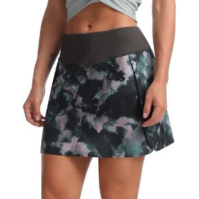 Zengjo Women's Athletic Skorts High Waisted Tennnis/Golf/Running Skirt with Bike Shorts&Pockets
