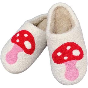 Women's Men's Cute Fuzzy Heart Slippers Memory Foam Fluffy Couple Slippers Cozy House Indoor Outdoor Shoes in Saudi Arabia