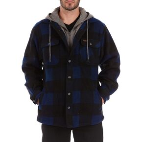 Smith's Workwear Men's Sherpa Lined Microfleece Shirt Jacket