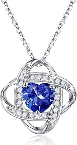 Iefil Birthstone Necklace and Birthstone Earrings Set in Saudi Arabia