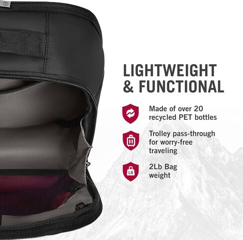 Victorinox Crosslight City 15-Inch Laptop Backpack in Black in Saudi Arabia