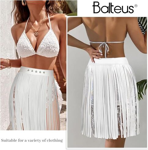 النساء الجلود شرابة حزام الخصر هامش فستان حزام الفضاء راعية البقر الشرير الصخرة الموسيقى مهرجان الزي التبعي in Kuwait