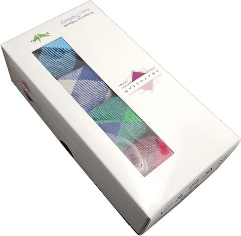 anatolian Colorful Crew Socks for MEN WOMEN - Natural Silken Soft Seamless Casual or Dress Socks (Interference) in Saudi Arabia