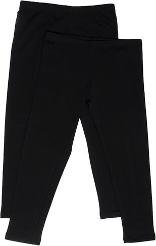 عبوة من قطعتين من بنطال كابري قطني أساسي للنساء من Zenana مقاس كبير أسود، in Kuwait