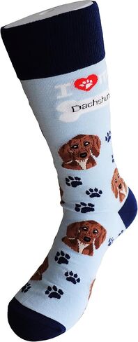 Sock Society I Love Dogs Unisex Men Women Fun Dress Casual Pattern Crew Funny Socks (3-pack) in Saudi Arabia