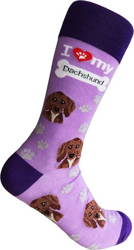 Sock Society I Love Dogs Unisex Men Women Fun Dress Casual Pattern Crew Funny Socks (3-pack) in Saudi Arabia