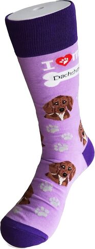 Sock Society I Love Dogs Unisex Men Women Fun Dress Casual Pattern Crew Funny Socks (3-pack) in Saudi Arabia