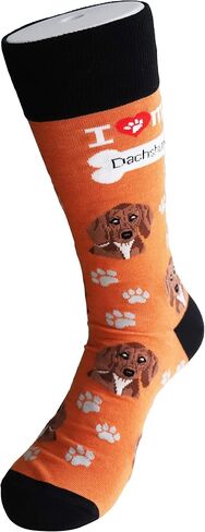 Sock Society I Love Dogs Unisex Men Women Fun Dress Casual Pattern Crew Funny Socks (3-pack) in Saudi Arabia