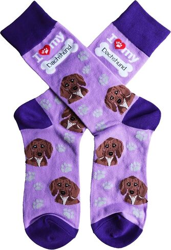 Sock Society I Love Dogs Unisex Men Women Fun Dress Casual Pattern Crew Funny Socks (3-pack) in Saudi Arabia