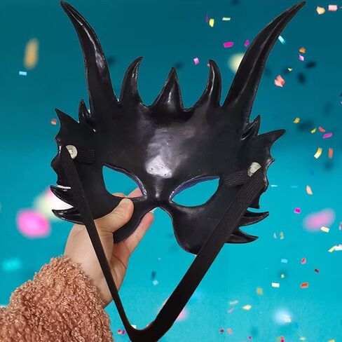 ام ززتينو قناع التنين للحفلات التنكرية من الاسفنج قناع نصف وجه للهالوين in Kuwait