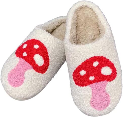 Women's Men's Cute Fuzzy Heart Slippers Memory Foam Fluffy Couple Slippers Cozy House Indoor Outdoor Shoes in Saudi Arabia