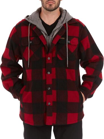 Smith's Workwear Men's Sherpa Lined Microfleece Shirt Jacket in Saudi Arabia