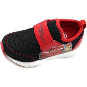 Disney Pixar Cars Lightning McQueen Boy's Lighted Athletic Sneaker, Black/Red (Toddler/Little Kid) in Kuwait