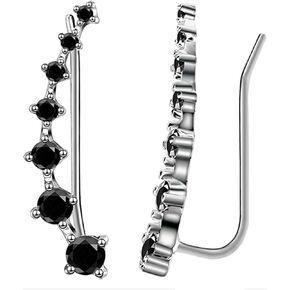 أقراط تشيكوسلوفاكيا من الفضة الإسترليني عيار 925 ومطلية بالذهب عيار 18 قيراط ومرصعة بالزركونيا ومجموعة مضادة للحساسية in Kuwait