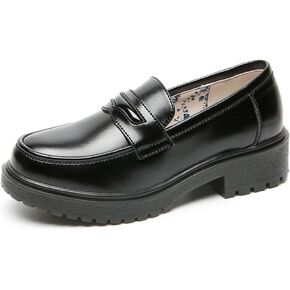 BB BEROBELLO FASHION IS AN ATTITUDE Women's Cowhide Leather Penny Loafers Mori Girl JK Uniform Dress Shoes
