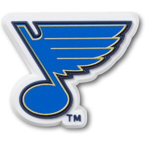 حذاء فردي لفريق الهوكي من كروكس جيبيتز NHL، سحر رياضي للرجال والنساء، سانت لويس بلوز، مقاس واحد in Kuwait