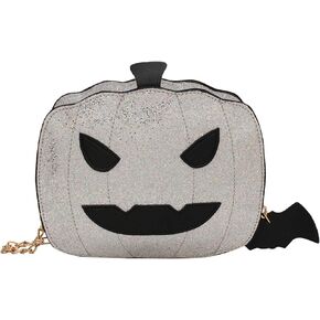 QZUnique Halloween Purses Gothic Novelty Shoulder Bag Pumpkin Coffin Skull Bat Crossbody Bag holiday Party Gift Candy Bag in Kuwait