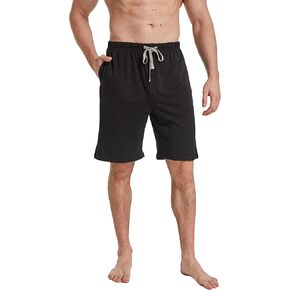 WORW Men's Pajama Shorts, Soft Cotton Sleep Lounge Pants