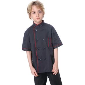TopTie Kid's Chef Coat For Cook Uniform Halloween Costume