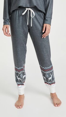 PJ Salvage womens Loungewear Family Fairisle Jammie Pant in Saudi Arabia