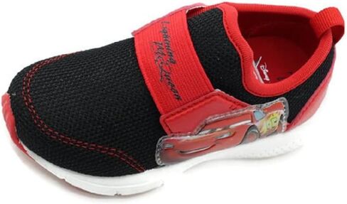 Disney Pixar Cars Lightning McQueen Boy's Lighted Athletic Sneaker, Black/Red (Toddler/Little Kid) in Kuwait