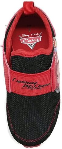 Disney Pixar Cars Lightning McQueen Boy's Lighted Athletic Sneaker, Black/Red (Toddler/Little Kid) in Kuwait