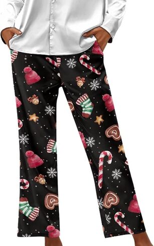 Dremagia Pajama Pants for Women Comfy Soft Pajama Bottoms, Casual Lounge Pants with Pocket, Size XS-4XL in Saudi Arabia