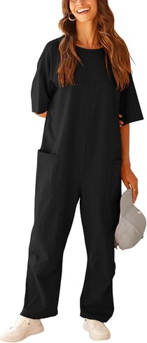 جمبسوت UANEO للنساء كاجوال وفضفاض وقابل للتمدد، ملابس حريم فضفاضة، ملابس داخلية مثيرة in Kuwait