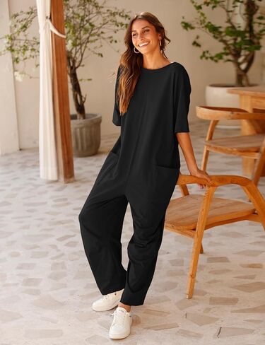 جمبسوت UANEO للنساء كاجوال وفضفاض وقابل للتمدد، ملابس حريم فضفاضة، ملابس داخلية مثيرة in Kuwait