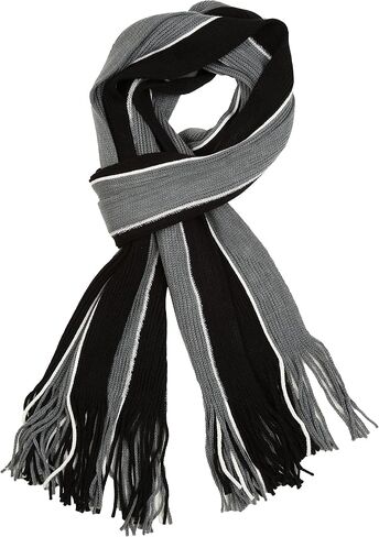 Sakkas Rhyland Striped Color Block Knitted Winter Scarf With Fringe in Saudi Arabia