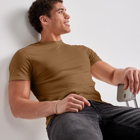 تي شيرت قطني طويل وكبير للرجال من Hanes Originals in Kuwait