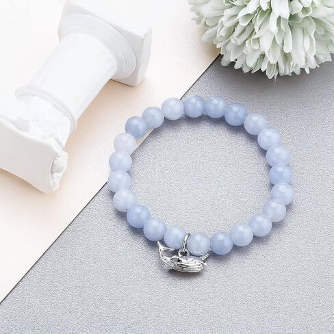 ARHTF Narwhal سوار Narwhal يونيكورن من البحر الزبرجد الخرز Narwhal مجوهرات للنساء ابنة صديقة Narwhal عشاق هدية in Kuwait