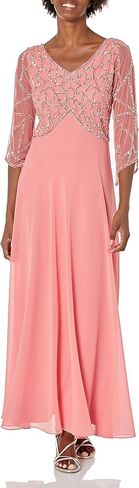 جيه كارا فستان مطرز بالخرز باكمام 3/4 للنساء in Kuwait