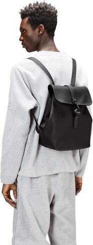RAINS Bucket Backpack (Black), Black in Saudi Arabia