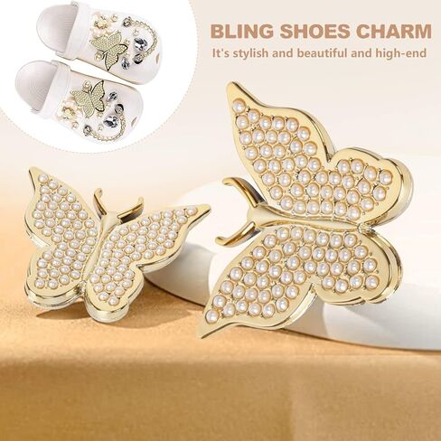 Bling Shoes Charms for Croc Shoes Decoration/Diamond Charms for Girls and Women/Luxury Sandal Charms with Luxury Clog Accessories/Women Girls Party Favors Birthday Gifts, Gemstone, Created Diamond in Kuwait