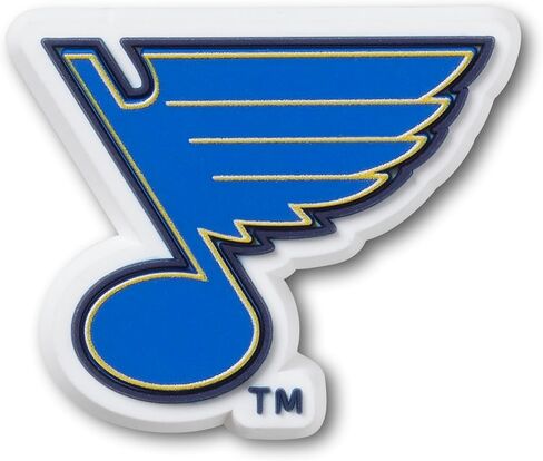 حذاء فردي لفريق الهوكي من كروكس جيبيتز NHL، سحر رياضي للرجال والنساء، سانت لويس بلوز، مقاس واحد in Kuwait