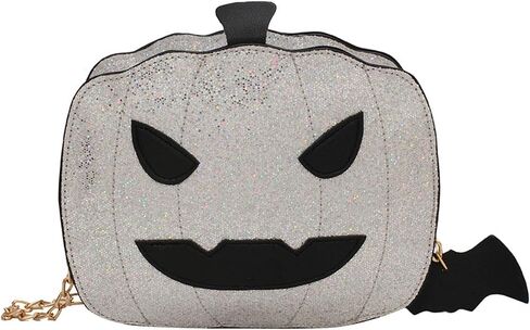 QZUnique Halloween Purses Gothic Novelty Shoulder Bag Pumpkin Coffin Skull Bat Crossbody Bag holiday Party Gift Candy Bag in Kuwait