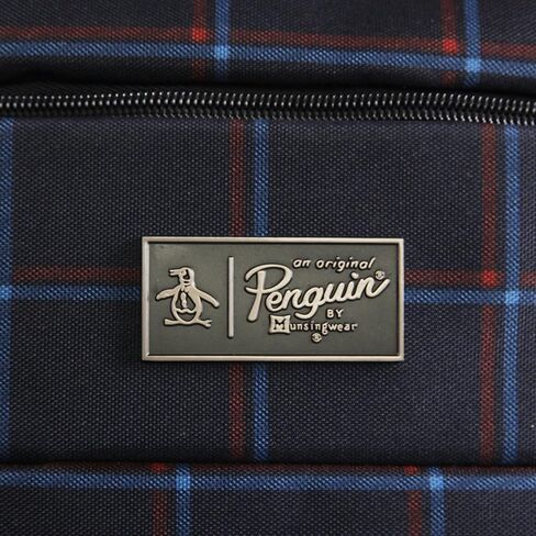 Original Penguin Original 3pc Expandable Suitcase Set with Spinner Wheels, Navy Plaid, One Size in Saudi Arabia