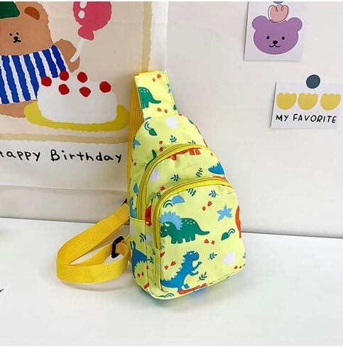 Hiflyer Kids Crossbody Bag Kids Sling Bags, Small Nylon Sling Bag for Kids Travel Bag for Kids, Cartoon Sling Bag for Kids (Blue) in Saudi Arabia
