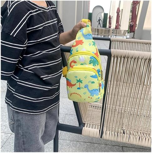Hiflyer Kids Crossbody Bag Kids Sling Bags, Small Nylon Sling Bag for Kids Travel Bag for Kids, Cartoon Sling Bag for Kids (Blue) in Saudi Arabia
