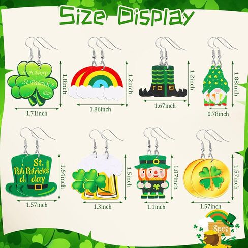 8 PairsLeather Earrings for Women Lightweight Faux Leather Leaf Long Dangle Earrings Teardrop Earrings Set Valentines Day Gift in Kuwait