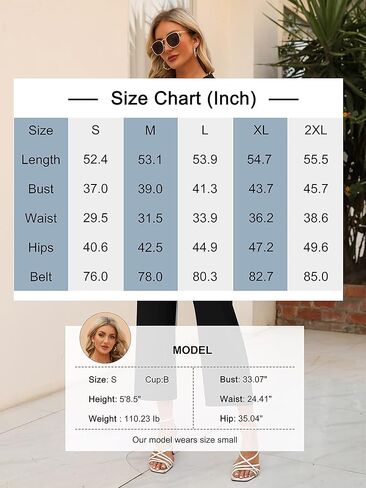 Sucolan Women's Ruffle Sleeve Jumpsuits Business Casual Jumpsuit Belted V Neck Overalls Cropped Pant One-Piece Outfits in Kuwait