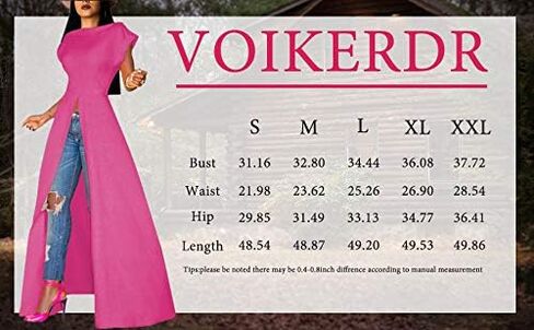 بدلة قفز نسائية كاجوال من VOIKERDR بأكمام قصيرة من Ncek ومفتوحة من الأمام ومقسمة بأرجل واسعة in Kuwait