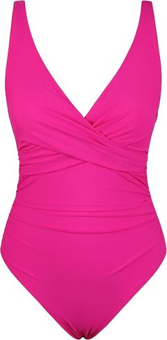 Firpearl Underwire One Piece Swimsuits for Women Twist V Neck Swimwear Ruched Tummy Control Bathing Suits in Saudi Arabia