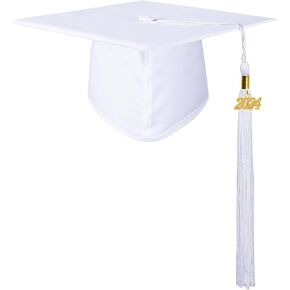 GraduationMall Matte Kindergarten & Preschool Graduation Cap for Kids with 2024 Tassel