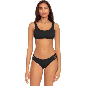 BECCA Women's Standard Fine Line Scoop Bikini Top, Adjustable, Swimwear Separates in Saudi Arabia