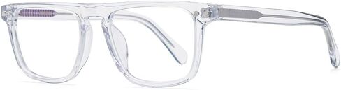 HEPIDEM Acetate Optical Glasses Frame Square Magnet Clip Eyeglasses with Polarized & Night Vision & 3D Lens in Saudi Arabia