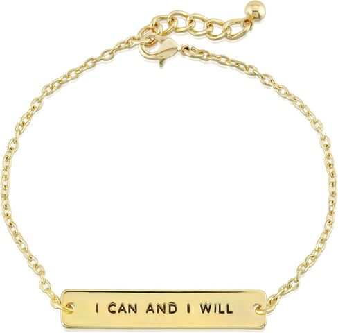 محظوظ ريشة قوية وقحة صدق أستطيع وأنا سوف 14 ك الذهب انخفض سحر سوار مغلف in Kuwait